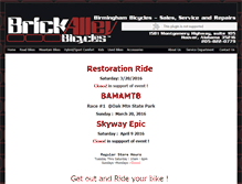 Tablet Screenshot of brickalleybikes.com